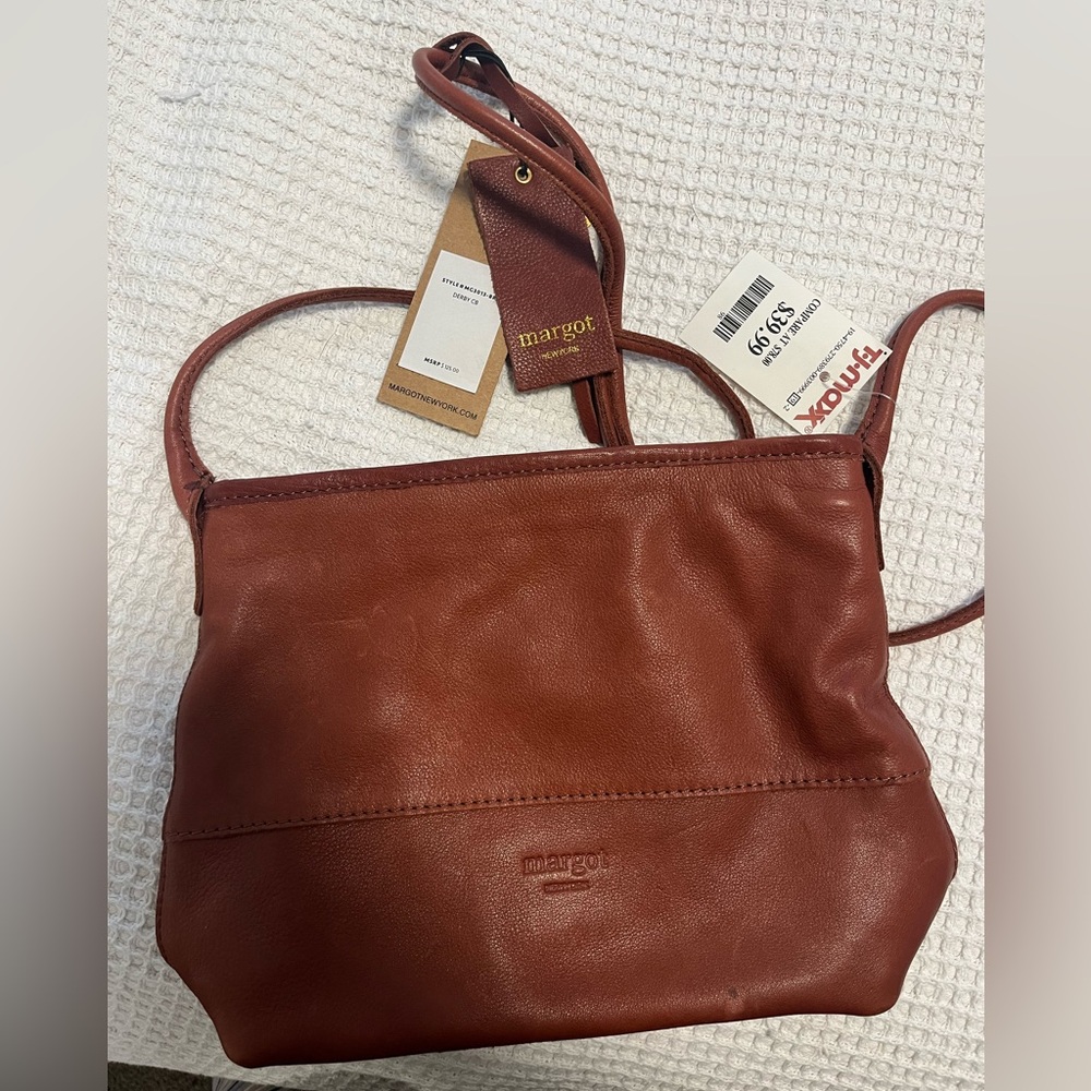 Brown Leather Crossbody Bag
